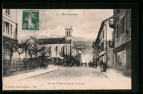 AK Bellegarde, Rue de la République et le Crédo