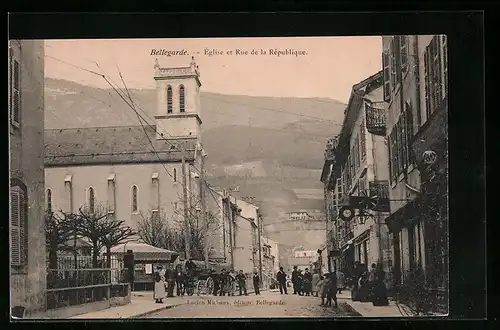 AK Bellegarde, Èglise et Rue de la République
