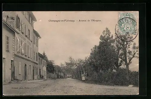 AK Champagne-en-Valromay, Avenue de l`Hospice