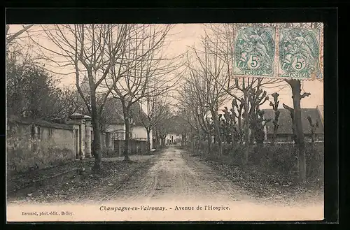 AK Champagne-en-Valromay, Avenue de l`Hospice