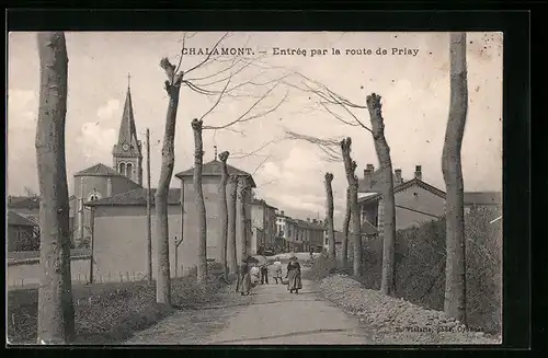 AK Chalamont, Entrée par la route de Priay