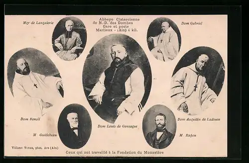 AK Marlieux, Dom Louis de Gonzague, Dom Benoît, Dom Augustin de Ladouze