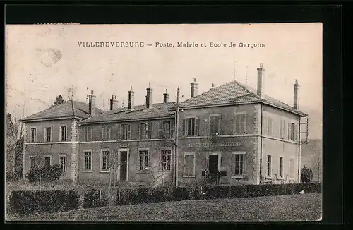 AK Villereversure, Poste, Mairie et Ecole de Garcons