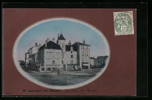 AK St. Laurent les Mâcon, La place du Marché