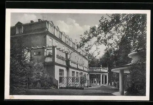 AK Konstantinsbad /Sudetengau, Blick auf ein Gebäude