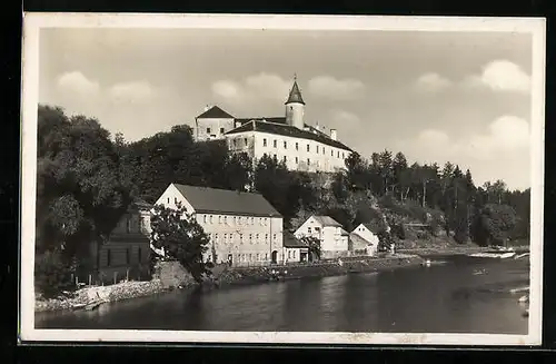 AK Ledec n. Sáz, Ansicht der Burg