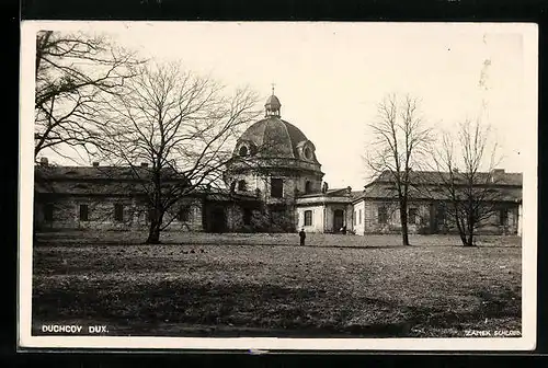 AK Dux, Blick auf die Kirche