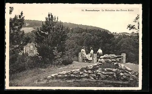 AK Remouchamps, Le Belvédère des Frères Rahir