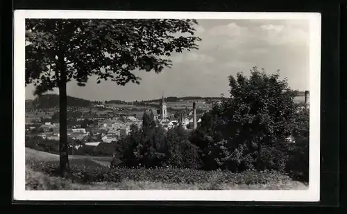 AK Humpolec, Ortsansicht mit Umgebung