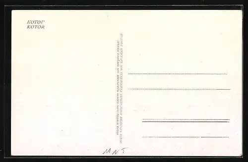 AK Kotor, Ortsansicht vom Wasser aus