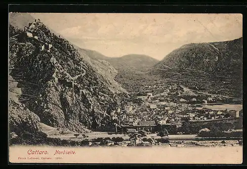 AK Cattaro, Ortsansicht Nordseite