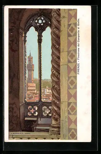 Künstler-AK Firenze, Finestrone del Campanile di Giotto