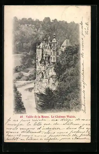 AK Walzin, Le Chateau, Vallée de la Meuse