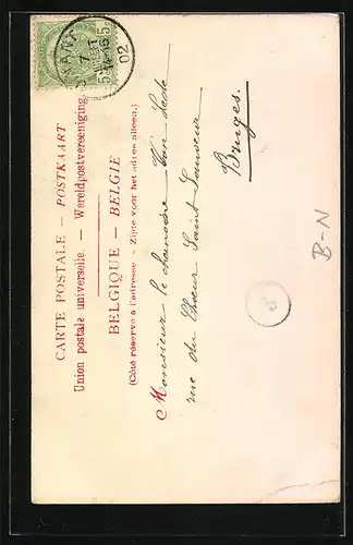 AK Walzin, Le Chateau, Vallée de la Meuse