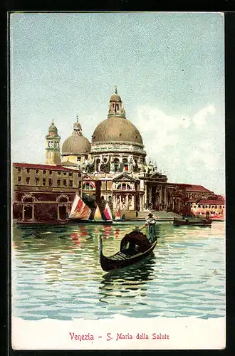 Künstler-AK Venezia, S. Maria della Salute