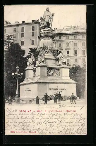 AK Genova, Monumento a Cristoforo Colombo