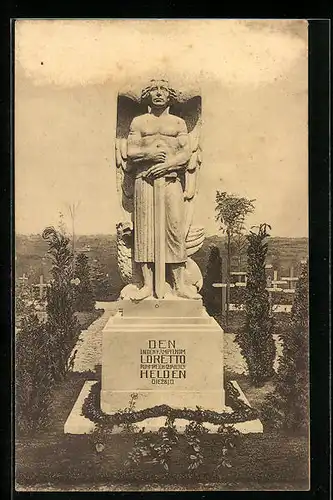 AK Lens, Loretto-Denkmal auf dem Korpsfriedhof