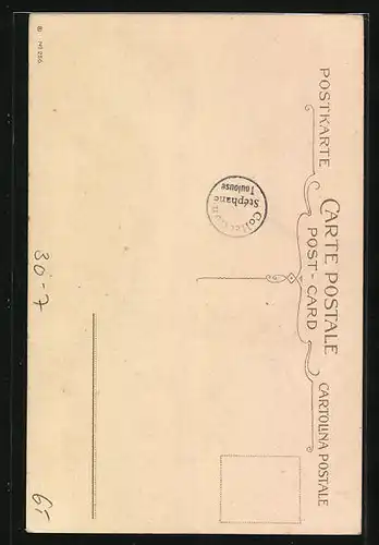 Künstler-AK Exzellenz, Offiziere in Uniformen