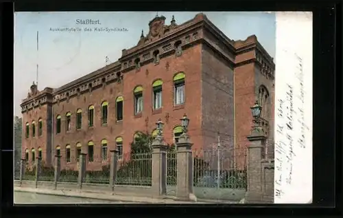 AK Stassfurt, Auskunftstelle des Kali-Syndikats, Strassenansicht