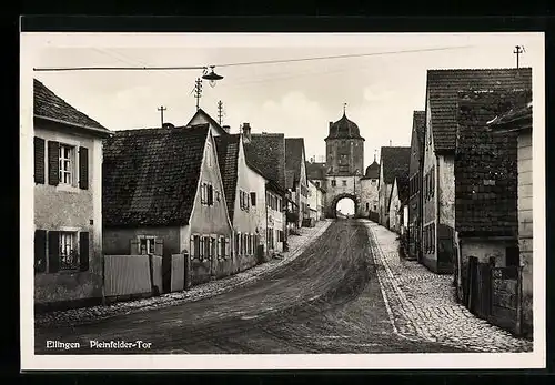 AK Ellingen, Blick zum Pleinfelder-Tor