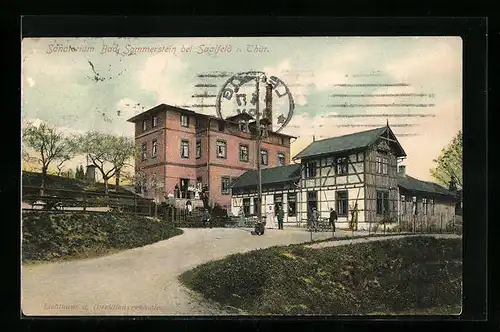 AK Saalfeld i. Thür., Kurhotel-Sanatorium Bad Sommerstein