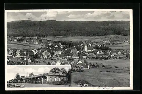 AK Pleinfeld, Teilansicht, Bahnhof