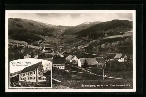 AK Steinen i. W.-Endenburg, Gasthaus zum Pflug, Teilansicht
