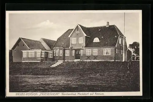 AK Norddorf auf Amrum, Privat-Pension Friesenheim