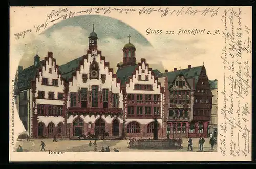 AK Alt-Frankfurt, Blick auf den Römer