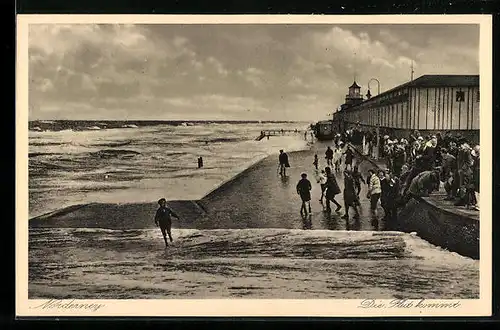 AK Norderney, Die Flut kommt