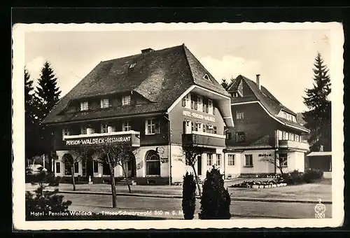 AK Titisee /Schwarzwald, Hotel-Pension Waldeck