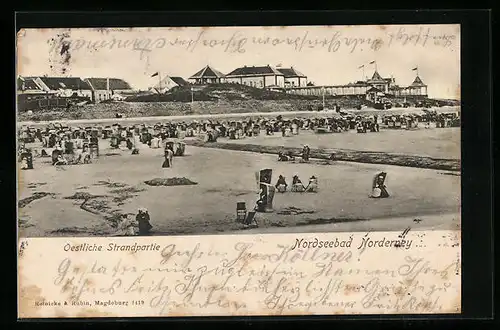 AK Norderney, Oestliche Strandpartie