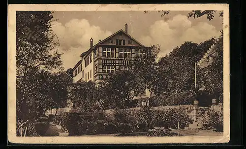 AK Engelberg b. Winterbach, Häuseransicht