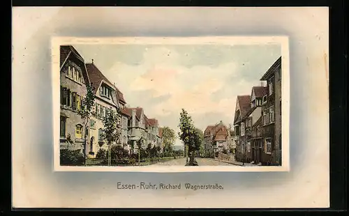 AK Essen /Ruhr, Richard-Wagnerstrasse, Passepartout