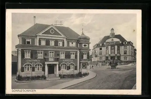 AK Donaueschingen, Motiv vom Gasthaus zum Adler