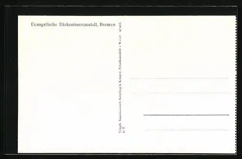 AK Bremen, Evangelische Diakonissenanstalt, Mutterhaus und Krankenhaus