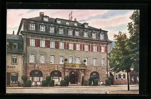 AK Saalfeld i. Thür., Mauxion-Hotel Roter Hirsch
