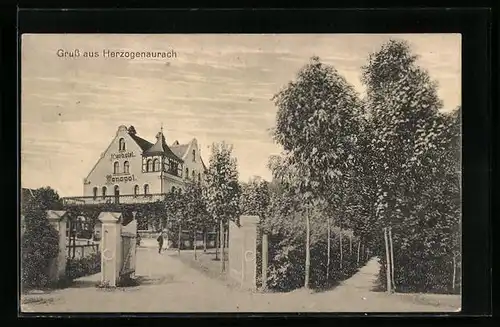 AK Herzogenaurach, Eingang, Kurhotel Monopol
