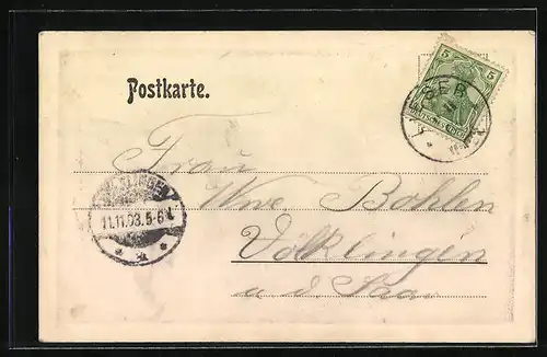 AK Trier, Blick in die Grabenstrasse