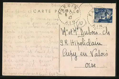 AK Fareins, Rue Principale, Strassenpartie