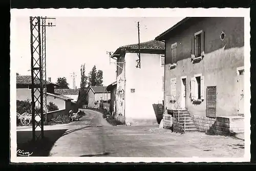 AK Chaleins, Une Rue, Strassenpartie