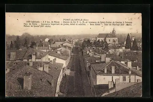 AK Pont-de-Veyle, Une rue, Strassenpartie