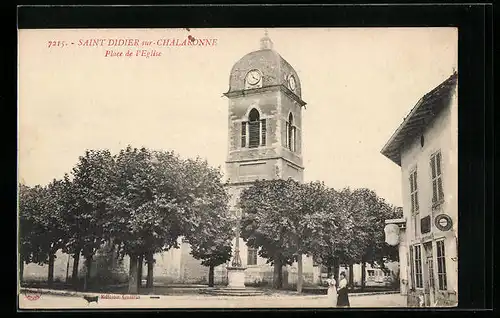 AK Saint Didier-sur-Chalaronne, Place de l`Eglise