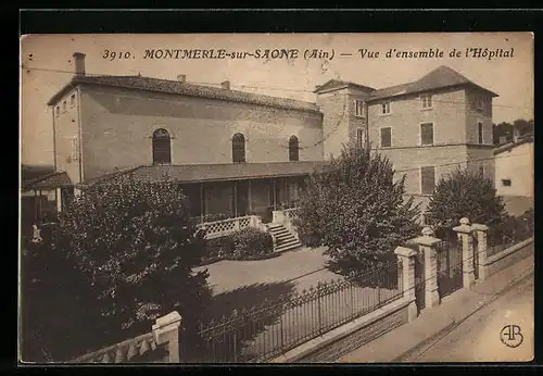 AK Montmerle-sur-Saone, Vue d`ensemble de l`Hôpital