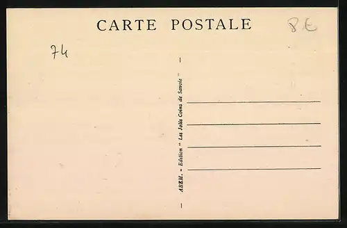 AK La Dorches, Vue générale et le Mont-Blanc