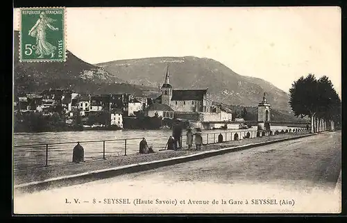 AK Seyssel, Panorama et Avenue de la Gare