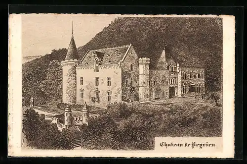 Künstler-AK Pegrien, Chateau de Pegrien