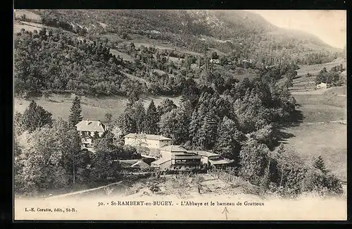 AK St-Rambert-en-Bugey, L`Abbaye et le hameau de Grattoux