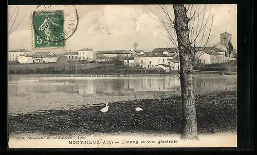 AK Monthieux, L`Etang et vue generale