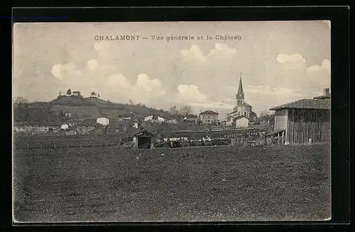 AK Chalamont, Vue generale et le Chateau